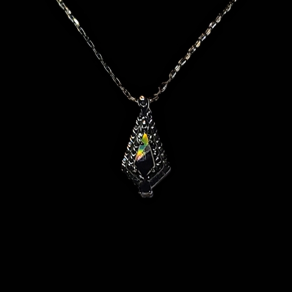 Fragrant Jewels Wicked Unicorn Collection's 18K Black Gold Swarovski Necklace - Picture 8 of 8